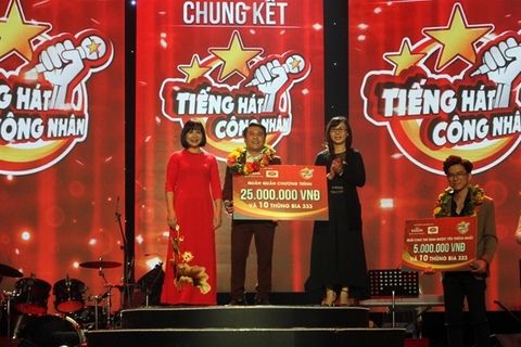 Hà Thanh Tùng đoạt giải Nhất Tiếng hát công nhân