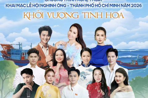 NSƯT Võ Minh Lâm, Cẩm Ly, Võ Hạ Trâm hát khai mạc Lễ hội Nghinh Ông TP.HCM 2026